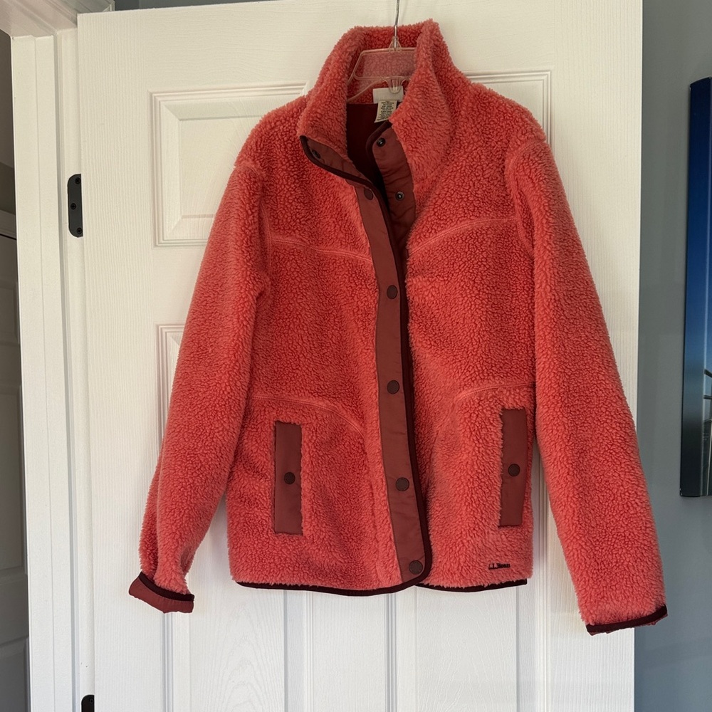 L.L. Bean Pink Fleece Jacket